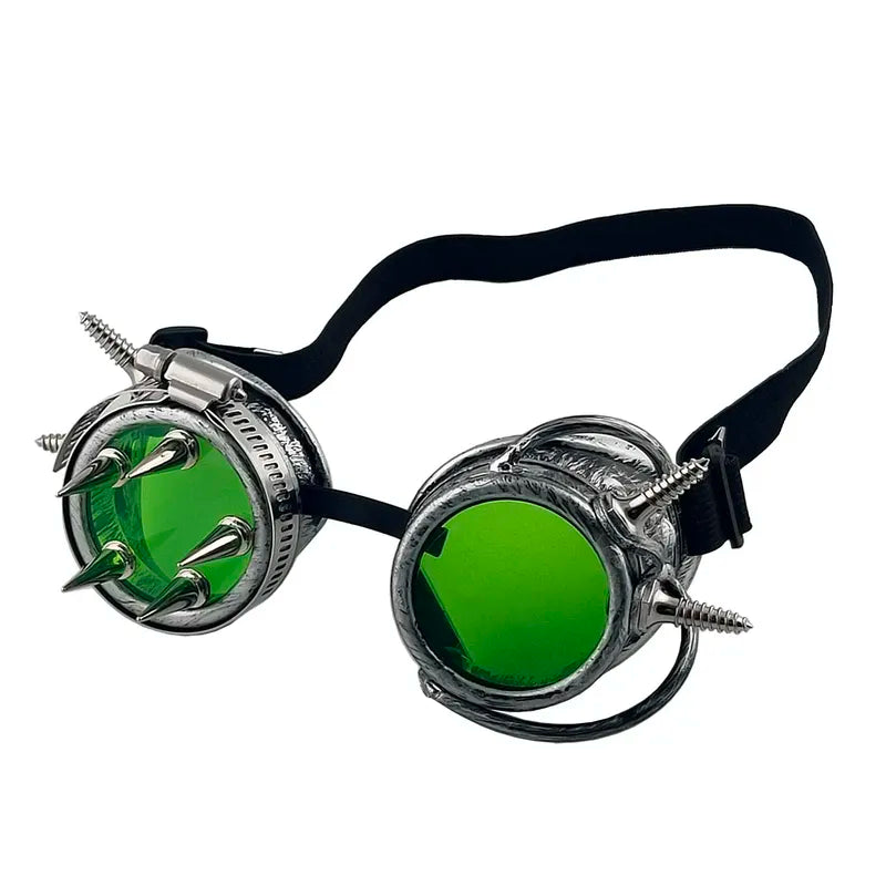 steampunk motorcycle goggles Green Steampunk Goggles