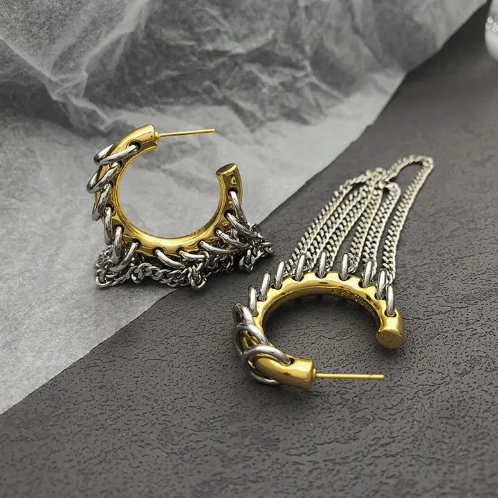 Steampunk stud earrings