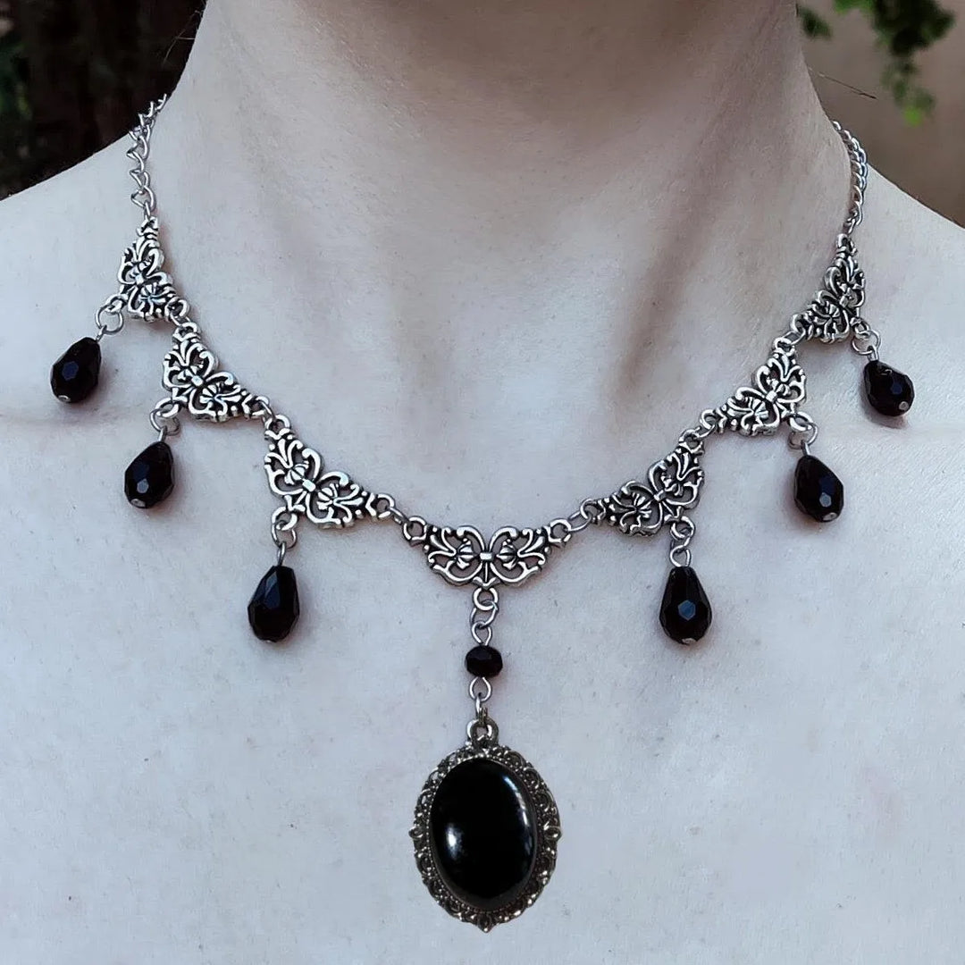 Black gothic necklace