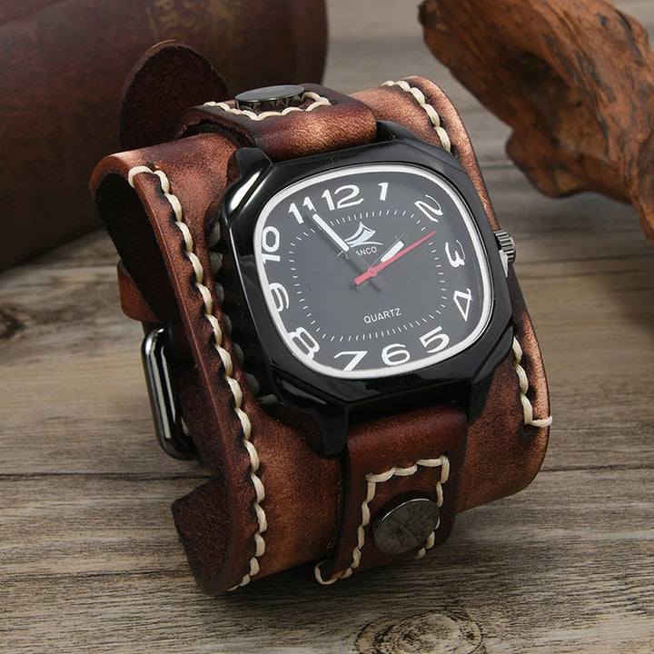 Steampunk cuff watch