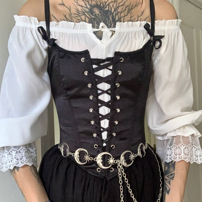 Black Steampunk corset