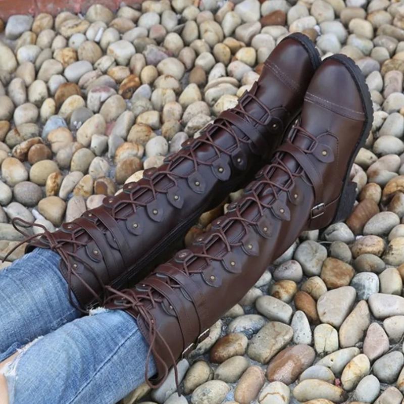 brown steampunk boots for cosplay