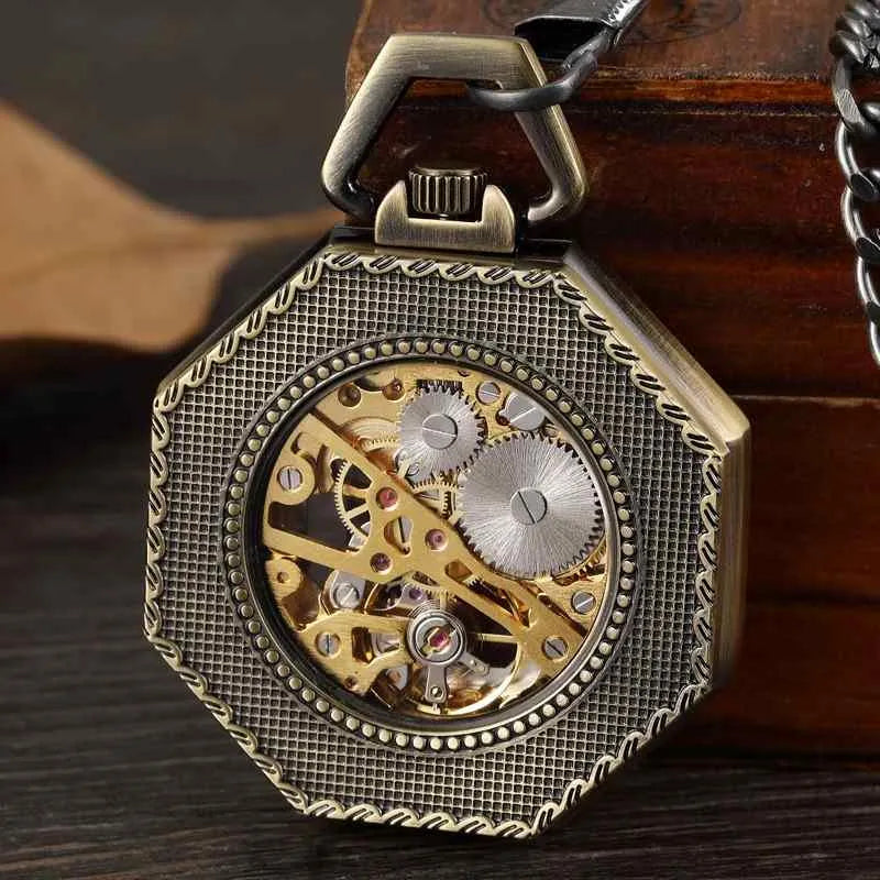 hexagon pocket watch