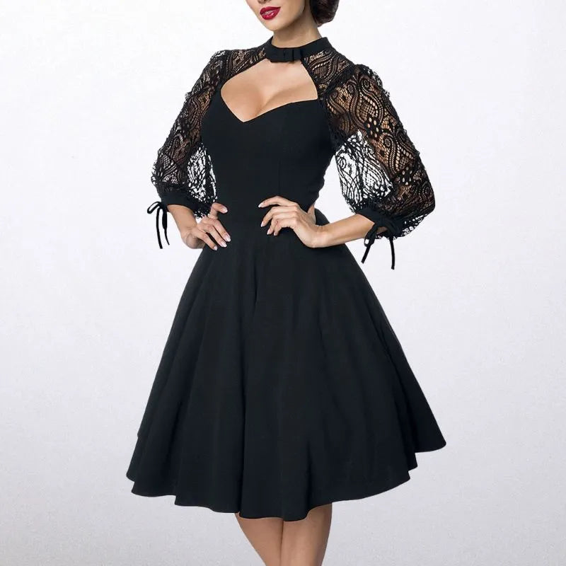 1950s Retro Vintage Dress Swing Dress Solid Color Fancy Dress Women s Halloween Carnival Masquerade Party Bachelorette Party Adults Dress Homecoming 1950s Retro Vintage Dress Swing Dress Solid Color Fancy Dress Women s Halloween Carnival Masquerade Party Bachelorette Party Adults Dress Homecoming