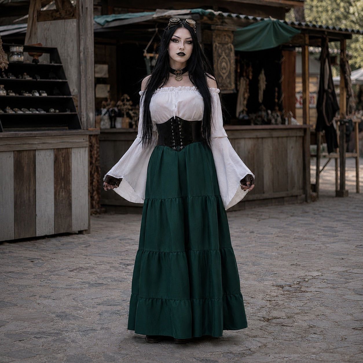 1800 corset dresses Damsel Steampunk dress