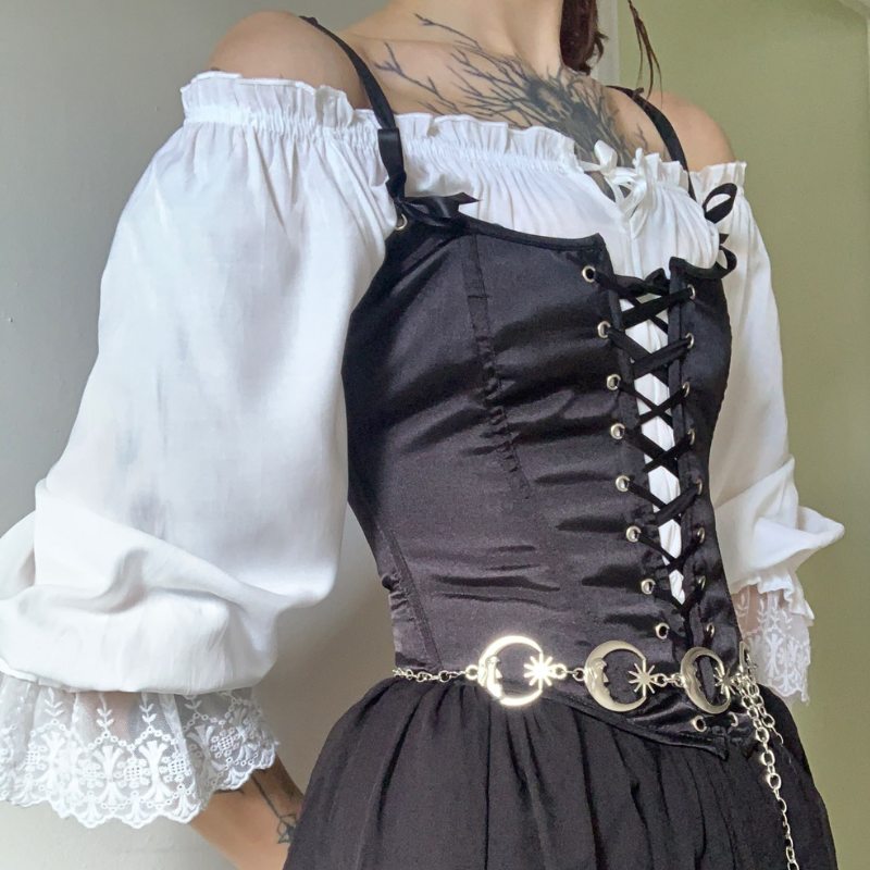 Black Steampunk corset