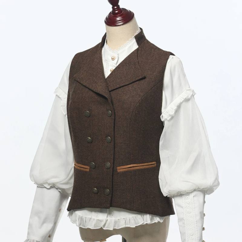 Steampunk Herringbone Vest main image 1