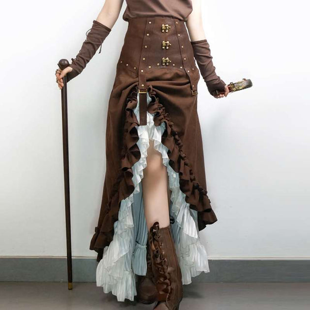 Steampunk Redhead in Earth Tones - For costume tutorials, clothing