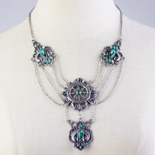 antique steampunk necklace