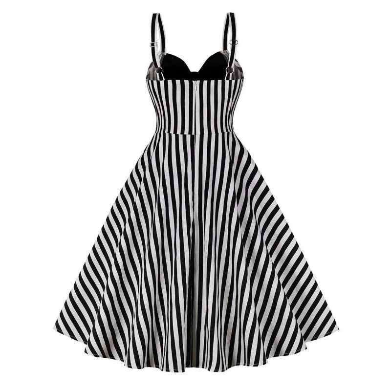 black and white steampunk dress