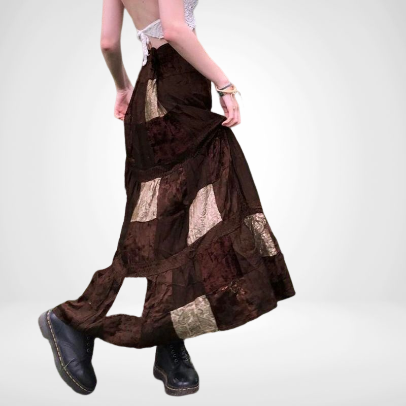 brown steampunk skirt