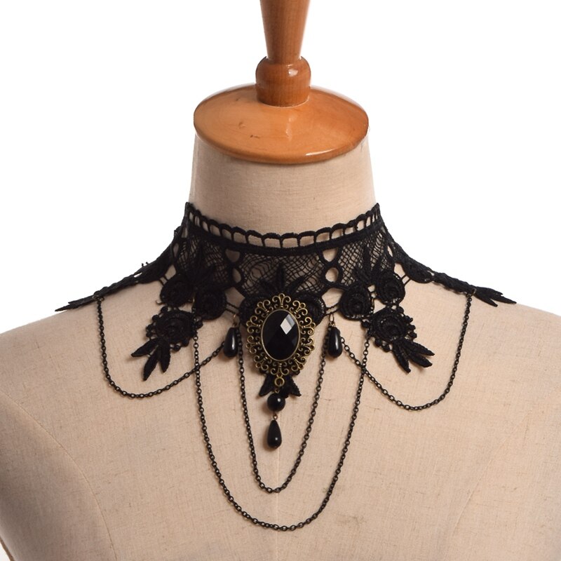 gothic steampunk choker necklace
