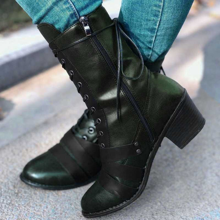 green steampunk boots