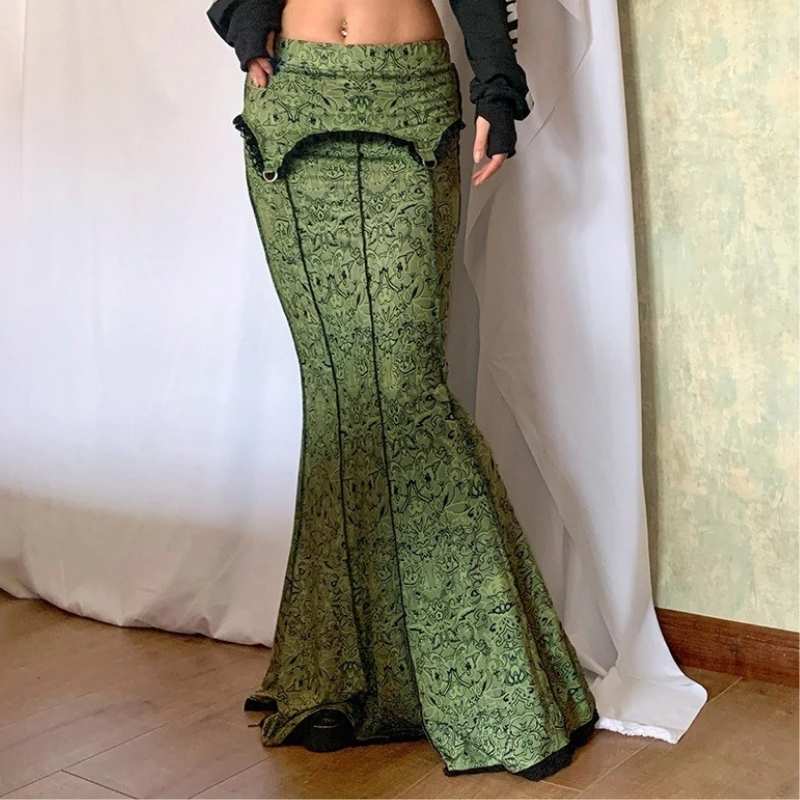 green steampunk skirt