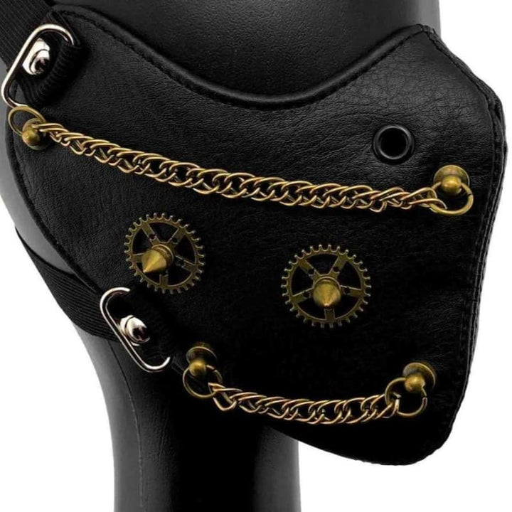 Steampunk mask with chains