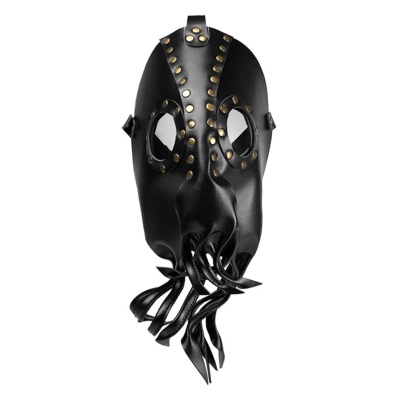 Octopus leather mask made to order- steampunk mask - Renaissance mask - mardi gras mask - cosplay accessories - Halloween hot mask - pagan mask