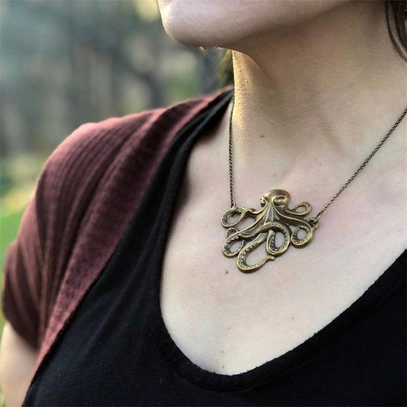 Captain Cumberpatch's Steampunk Octopus Kraken Cufflinks – Bronze Alloy – Pirate Black Sails