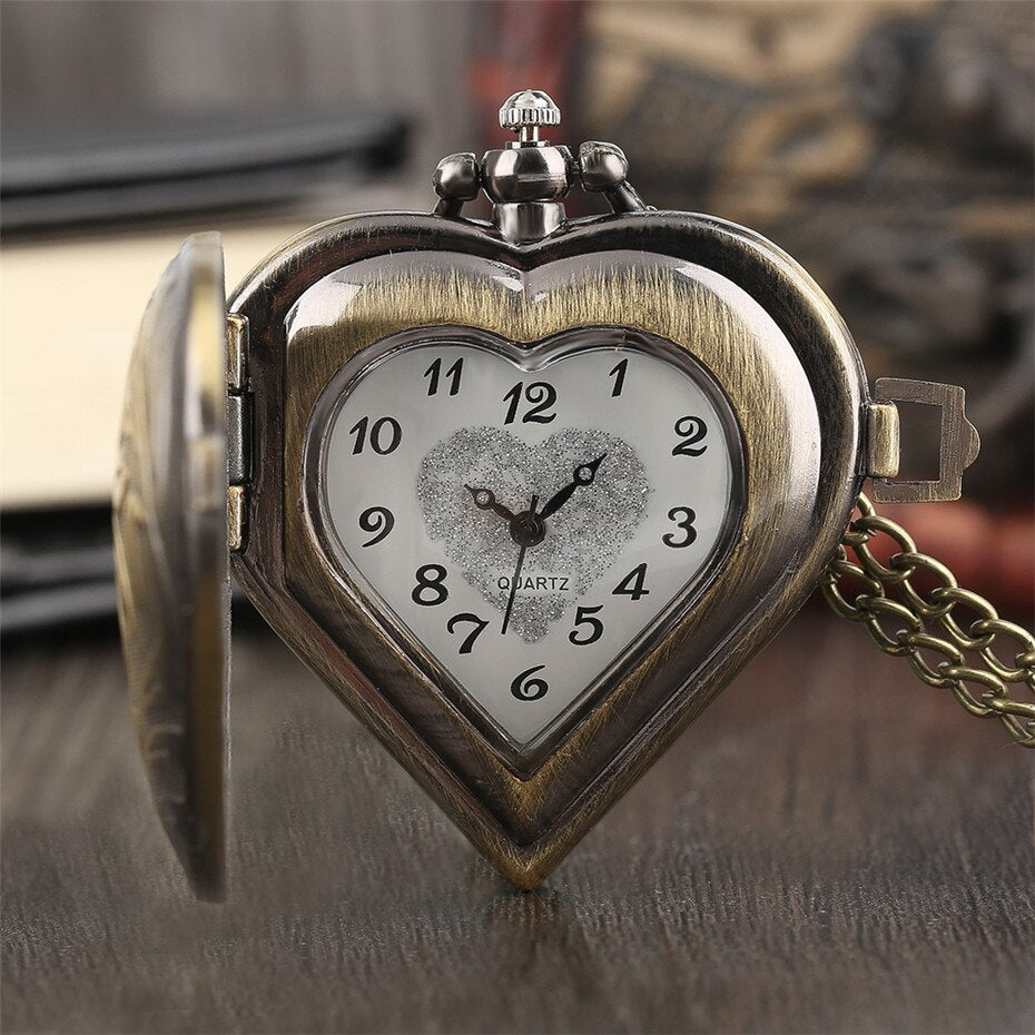 Heart shaped 2025 pocket watch