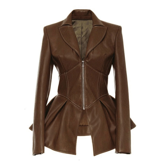 biker-style steampunk jacket