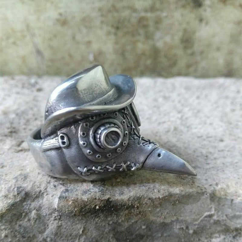 Steampunk Plague Doctor Ring