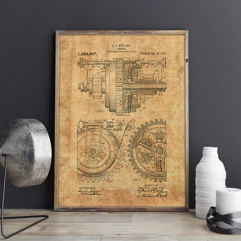 steampunk gears wall art