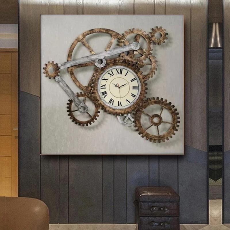 steampunk clock print