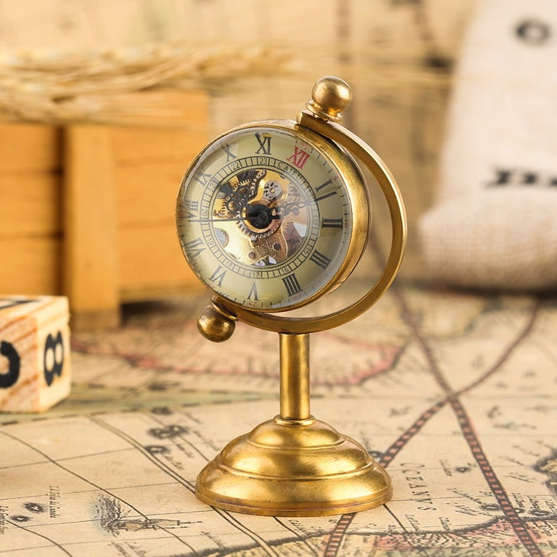 steampunk desk clock