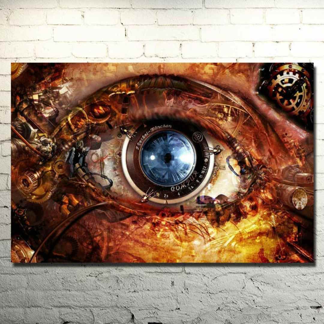 steampunk eye canva