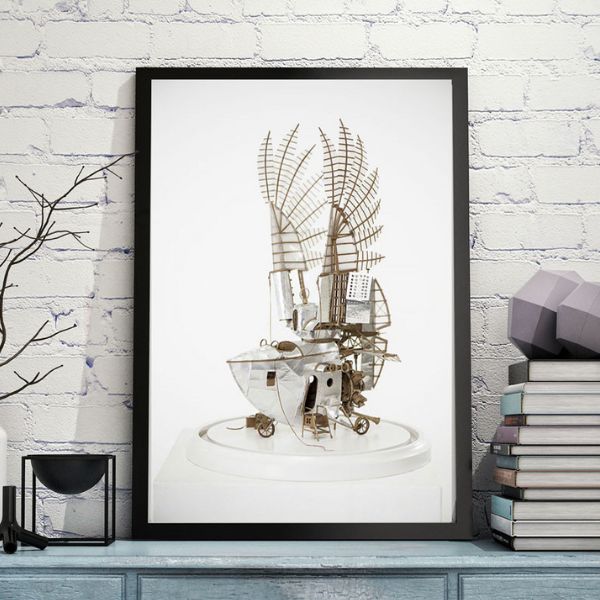 steampunk imaginary boat art