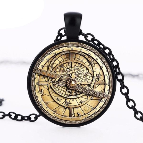 steampunk necklace astrolabe design