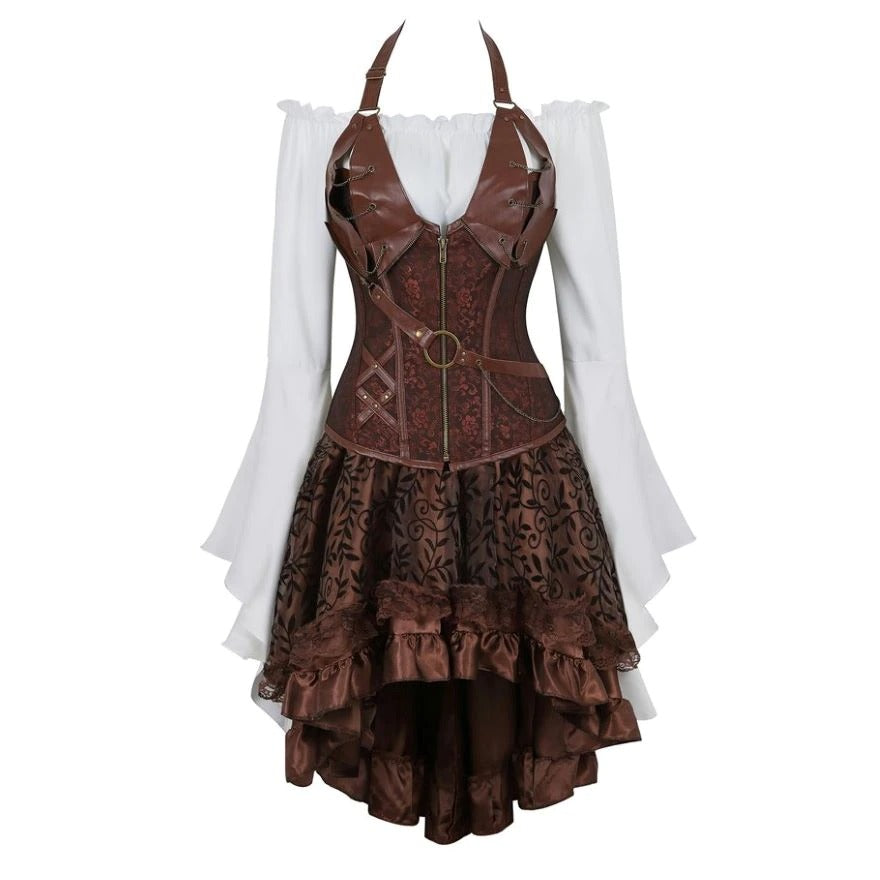 three pieces steampunk costume