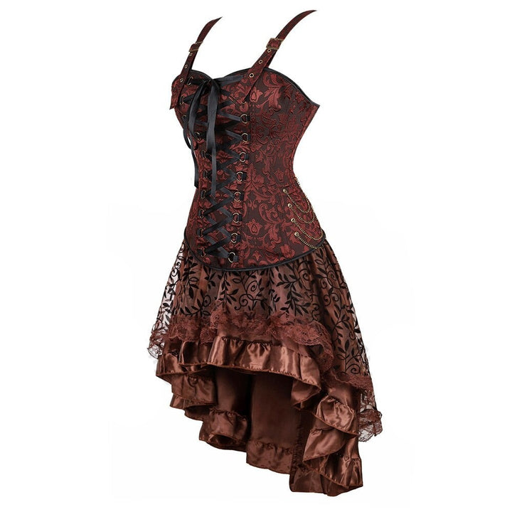 brown and vintage steampunk dress