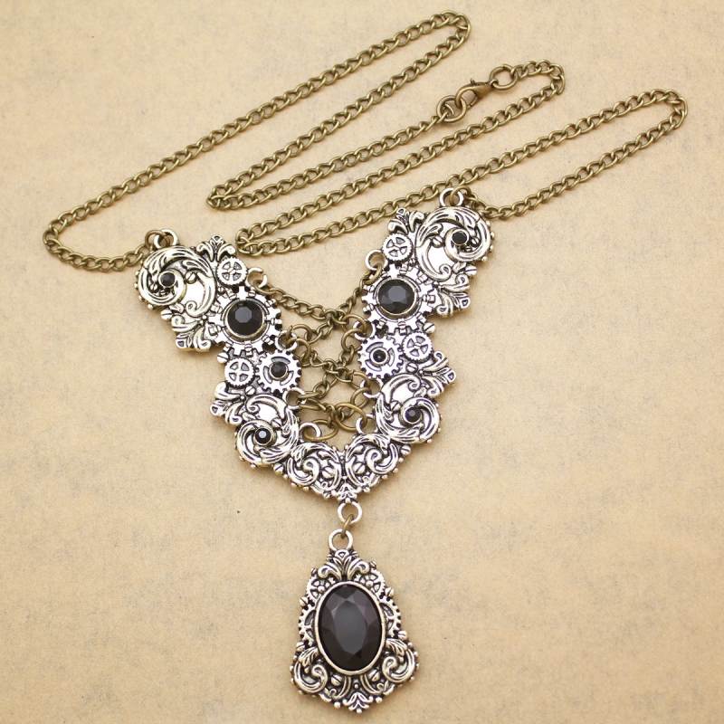 vintage steampunk necklace