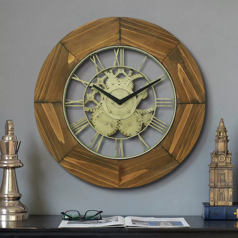 Industrial steampunk clock