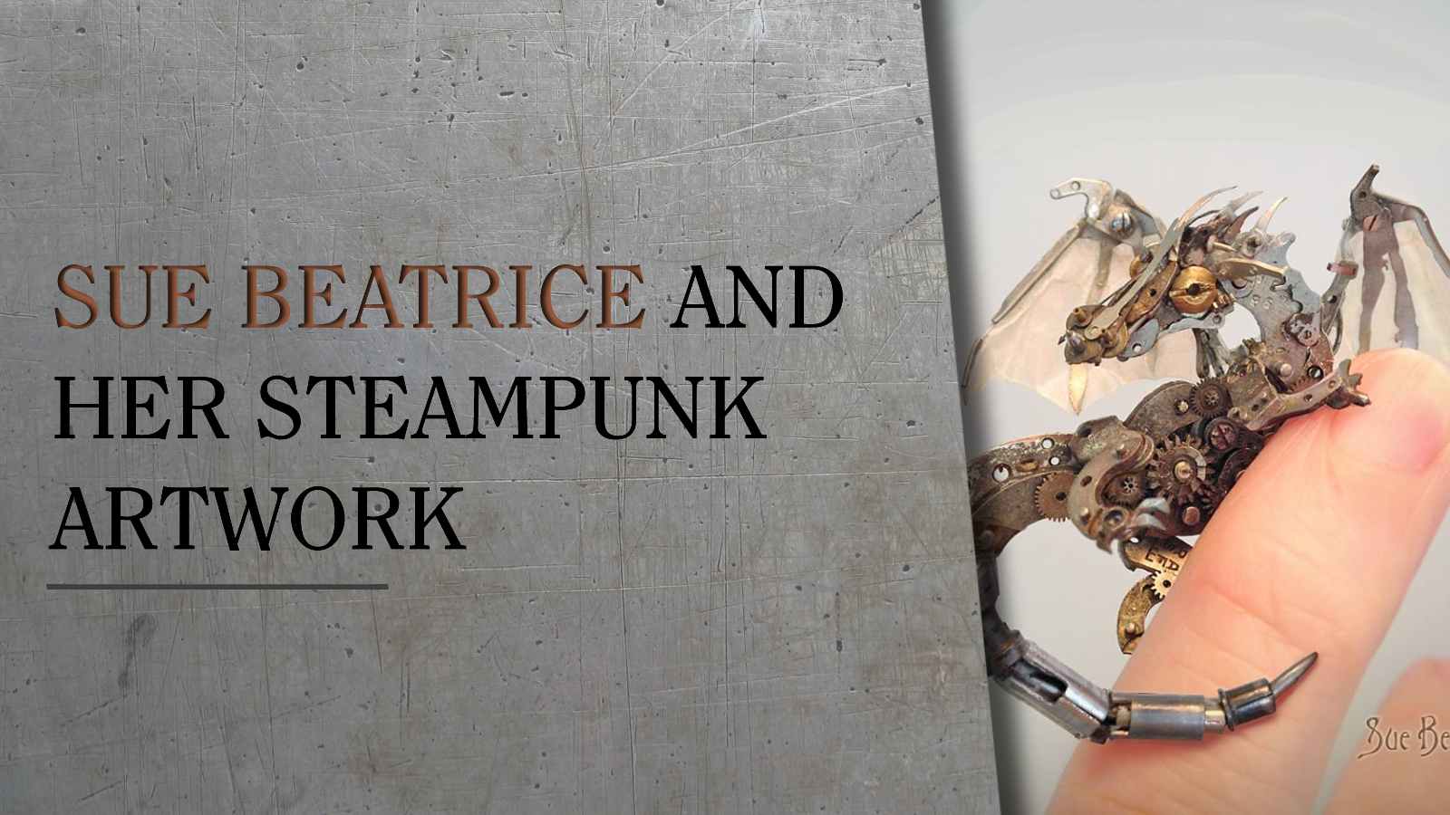 Sue Beatrice and her Steampunk artwork My Steampunk Style my