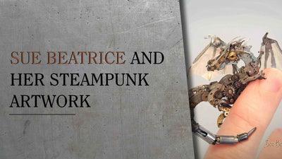 Sue Beatrice and her Steampunk artwork