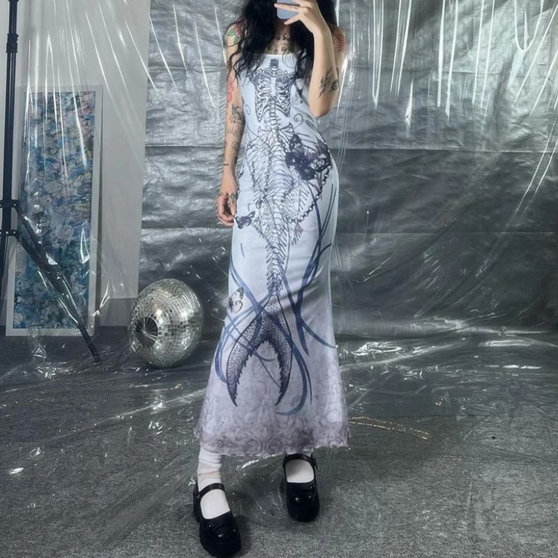Robe Style Steampunk My Fashion - Taille 2 (Petite), Noire, Longue, Occasion Bon état
