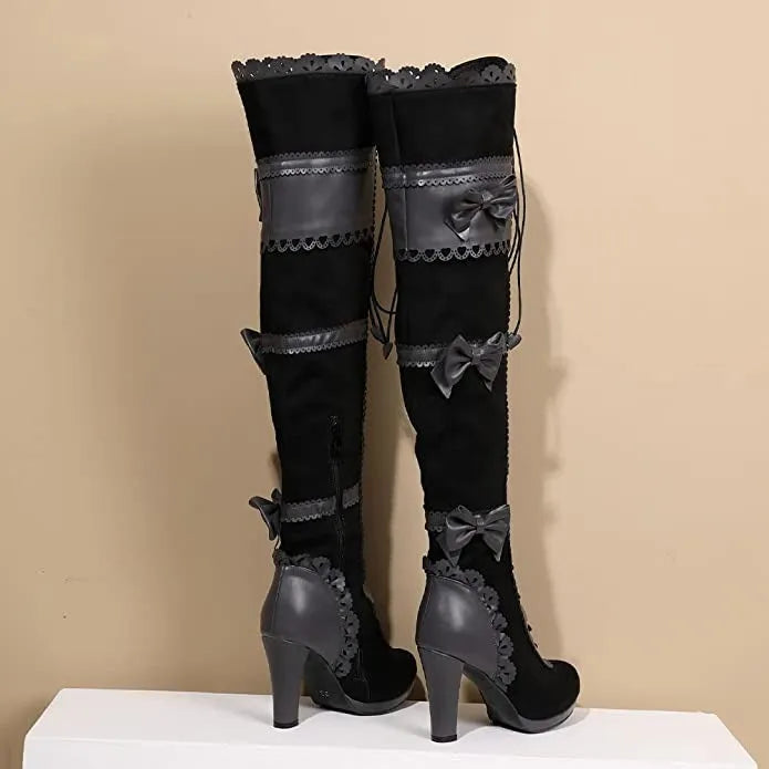Black Victorian Steampunk boots