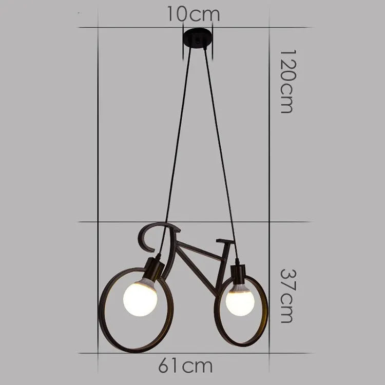 Bicycle Steampunk lamp