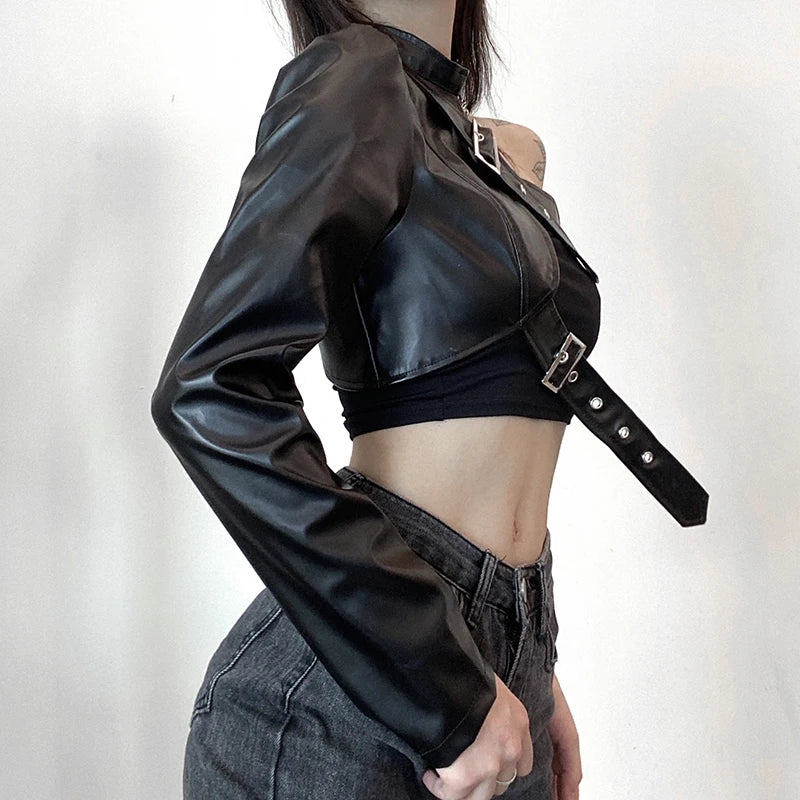 Steampunk cropped jacket