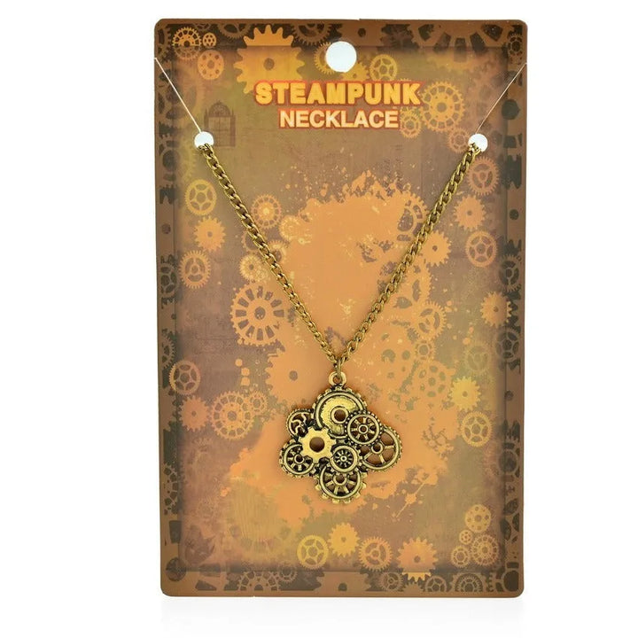 Steampunk gears necklace