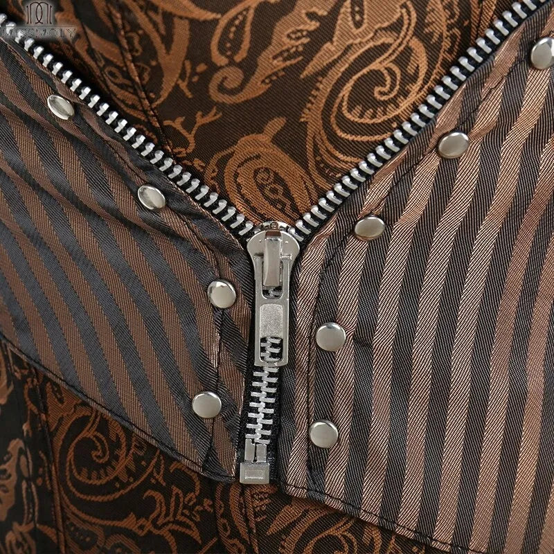 zip decor steampunk corset