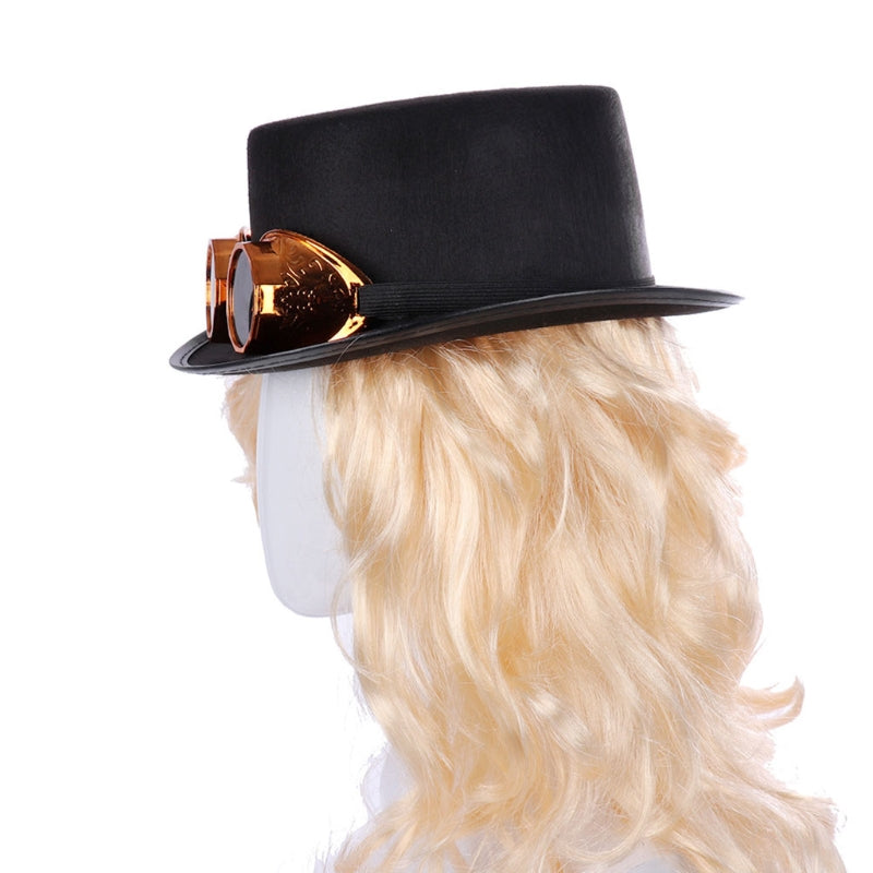 goggles hat Steampunk top hat with goggles