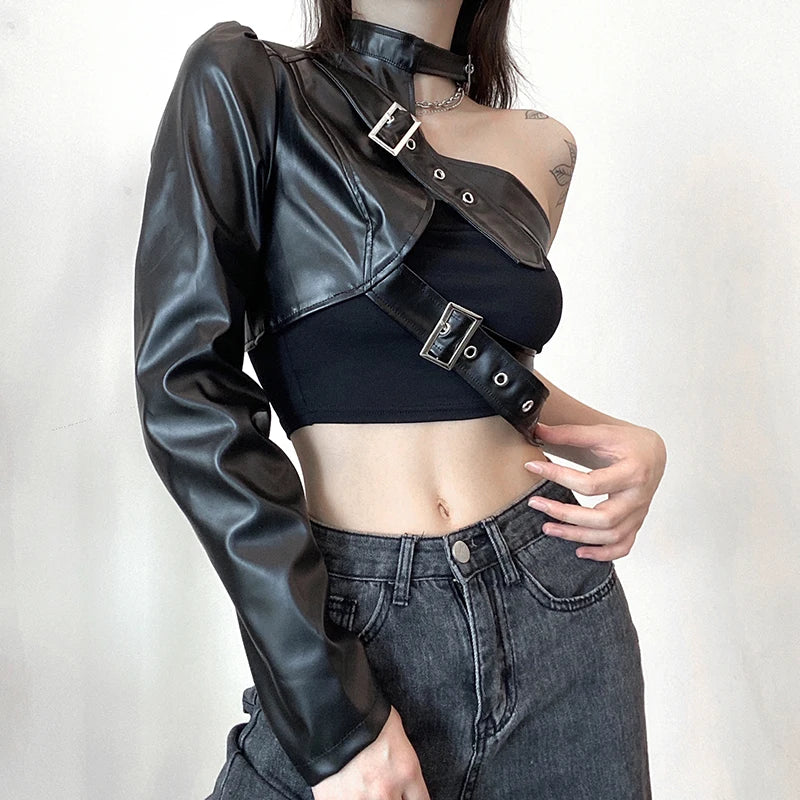Steampunk cropped jacket