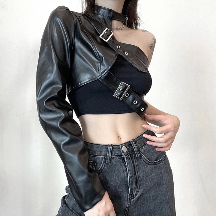 Steampunk cropped jacket