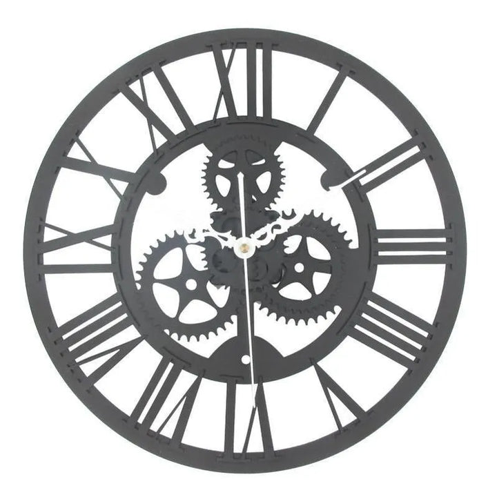 Grey steampunk clock