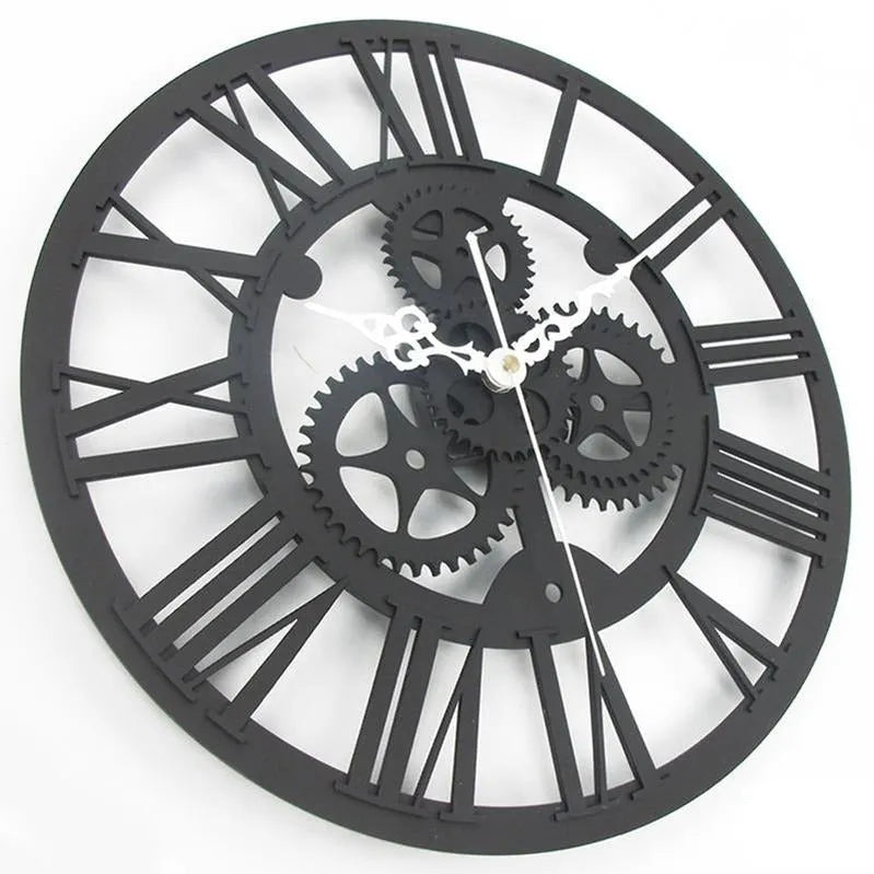 Grey steampunk clock