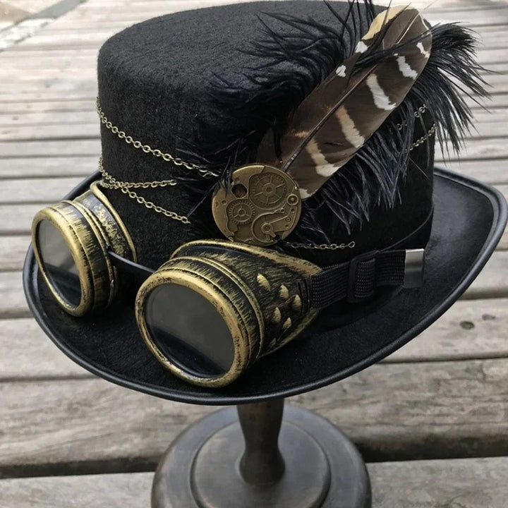 Steampunk hat and goggles