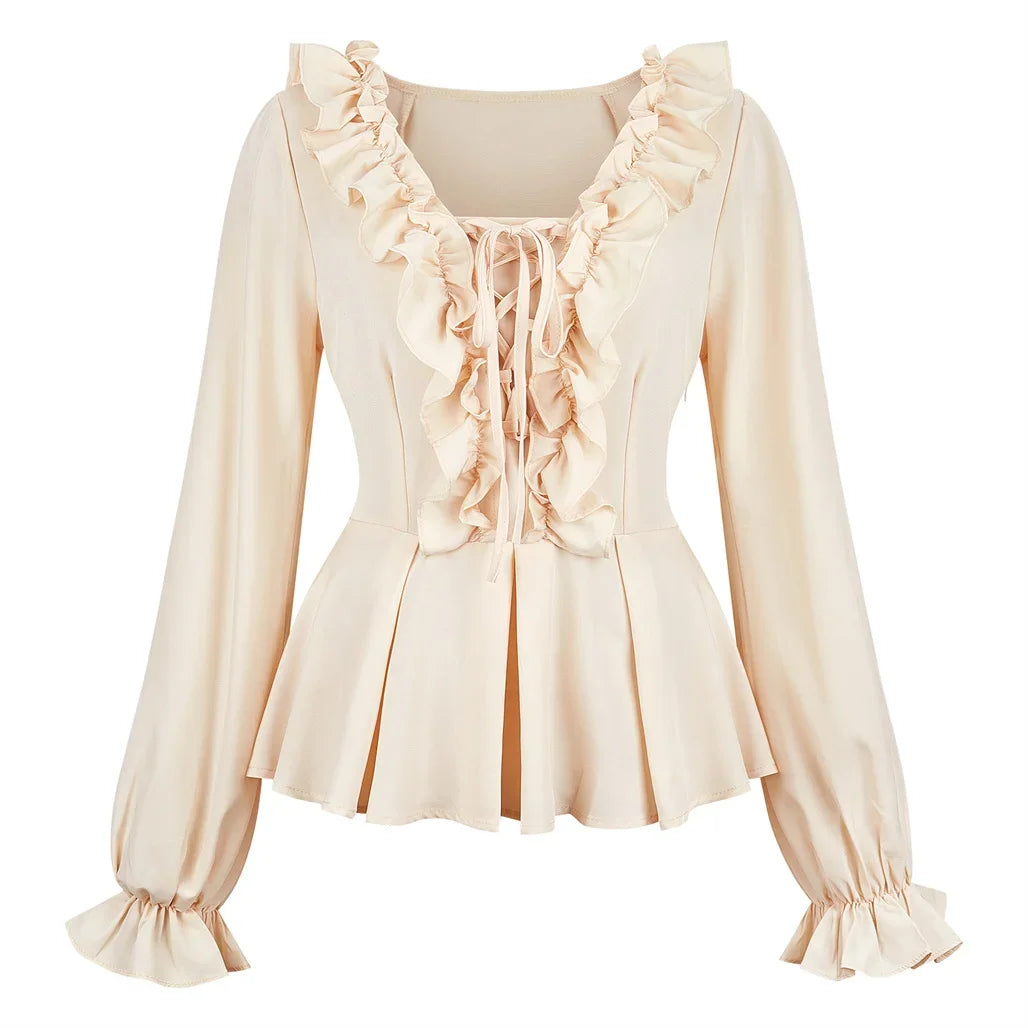 Victorian ruffle blouse