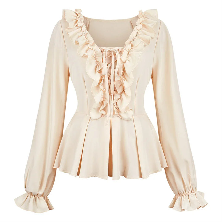 Victorian ruffle blouse